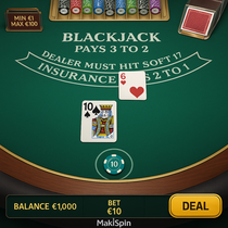 MakiSpin - Blackjack Table Game - Card Strategy
